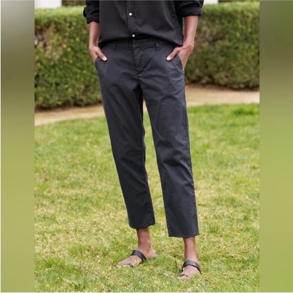 Frank & Eileen • Dark Grey Chino Wicklow Trousers Raw Hem - Picture 9 of 9